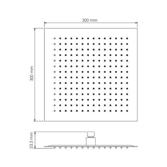 Верхняя душевая насадка WasserKRAFT Mindel 8500 A163