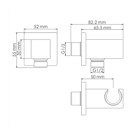Подключение шланга WasserKRAFT Aisch 5500 A184