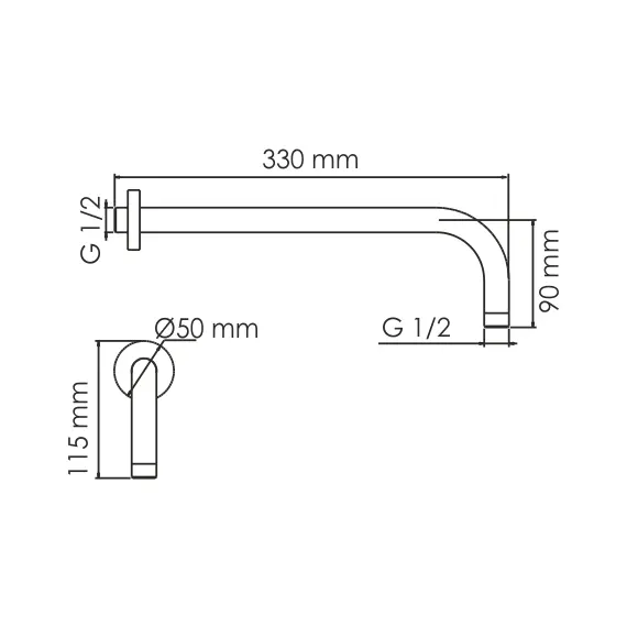 Настенный излив WasserKRAFT Mindel 8500 A146