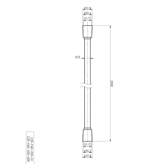 Гибкий шланг PVC Cezares