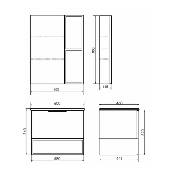 Зеркало-шкаф Comforty Франкфурт