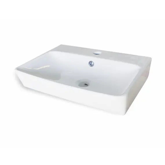 COMFORTY. Тумба-умывальник "Эдинбург-60-2 " бетон светлый с черной столешницей, с раковиной COMFORTY