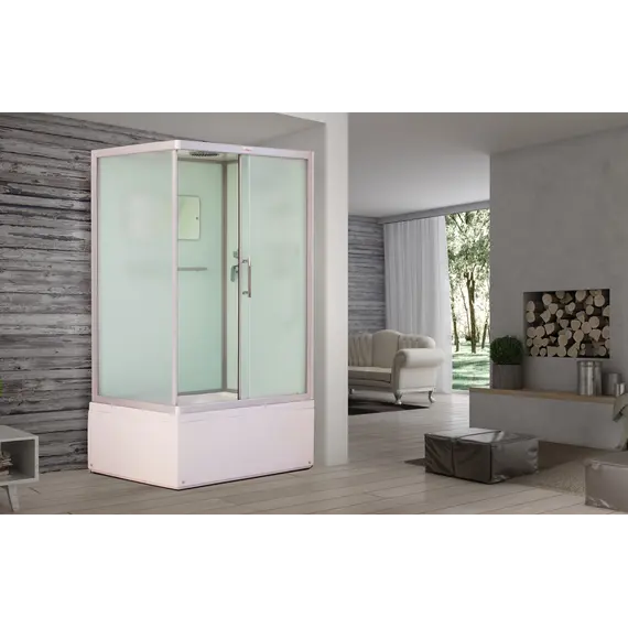 Душевая кабина ESBANO прямоугольная с крышей и высоким поддоном EST-129CKRB/ LR