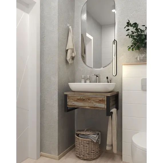 Тумба подвесная 1Marka GRUNGE LOFT дуб намибия