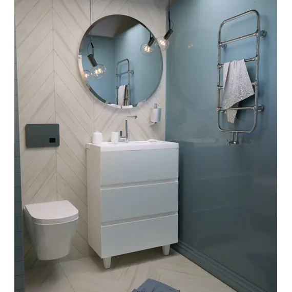 Тумба напольная с раковиной 1 Marka Bumble 2 ящика