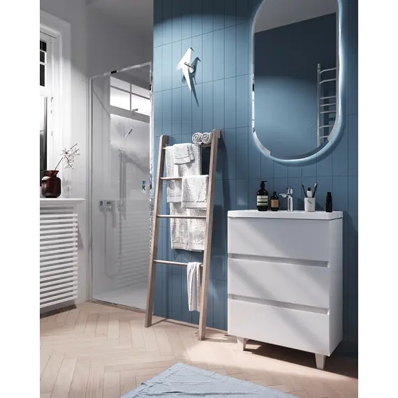 Тумба напольная с раковиной 1 Marka Bumble 2 ящика