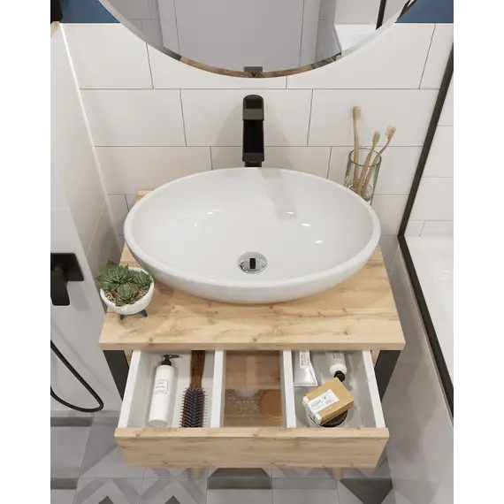 Тумба подвесная 1Marka GRUNGE LOFT дуб вотан