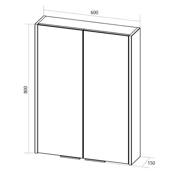 Зеркальный шкаф 1Marka Gaula