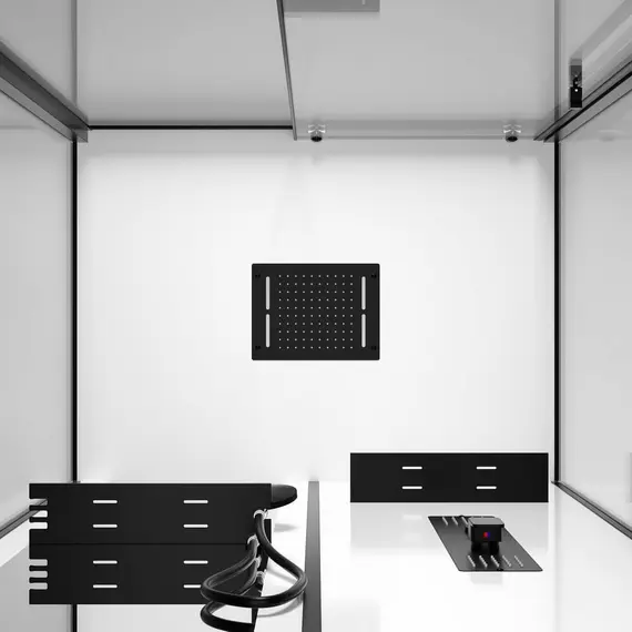 Душевая кабина без пара Black&White G8028 115х90 см прямоугольная