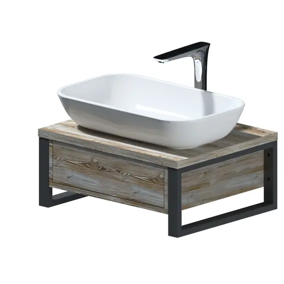 Тумба подвесная 1Marka GRUNGE LOFT дуб намибия