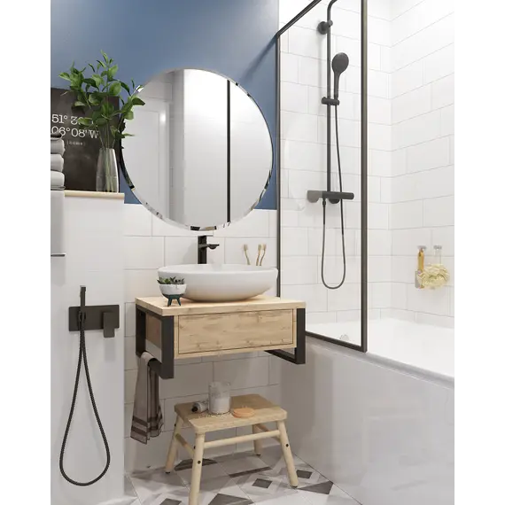 Тумба подвесная 1Marka GRUNGE LOFT дуб вотан