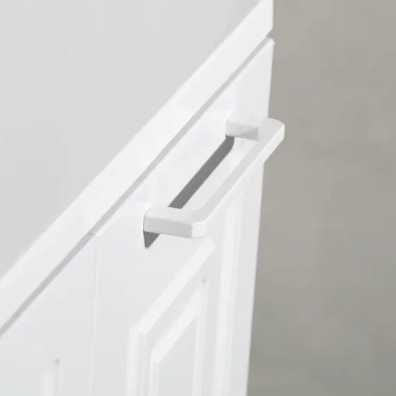 Тумба напольная с раковиной Style Line Альба (2 ящ./корзина) Барселона 90 Левая, Люкс, белый, PLUS