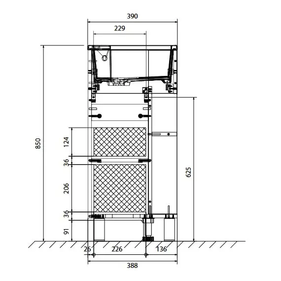 Тумба напольная с раковиной 1Marka Laura 1 дверь