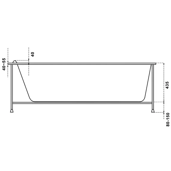 Ванна акриловая Relisan Eco Plus Мега