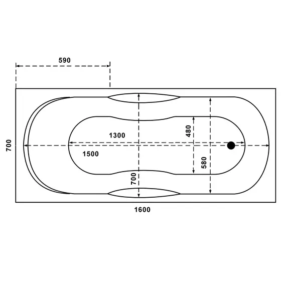Ванна акриловая Relisan Eco Plus Мега