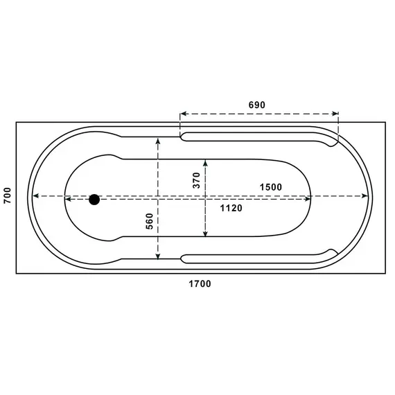 Ванна акриловая Relisan Eco Plus Прага 150*70, 170*70