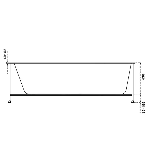 Ванна акриловая Relisan Eco Plus Прага 150*70, 170*70