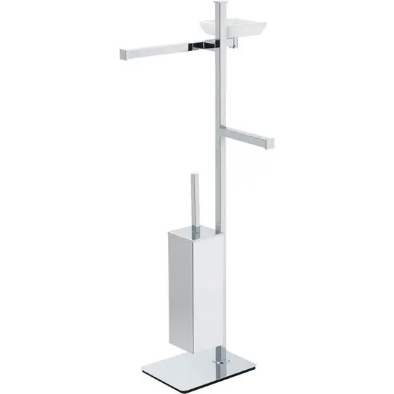 Stil Haus Urania  cтойка: мыльница + полотенцедерж. + бумагодерж.+ ёрш металлический   хром