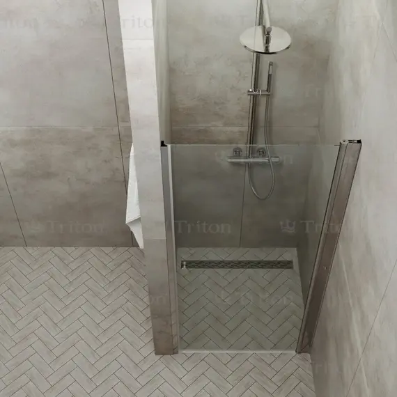 Душевая дверь в нишу Triton Уно прозрачное стекло, распашная