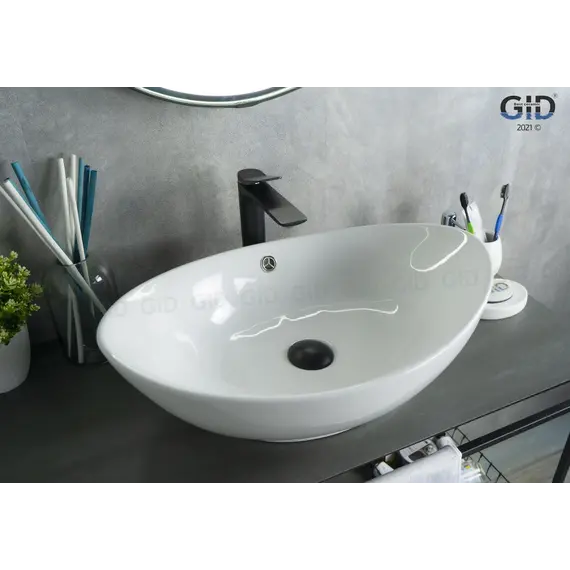 Накладная белая раковина для ванной Gid N9019