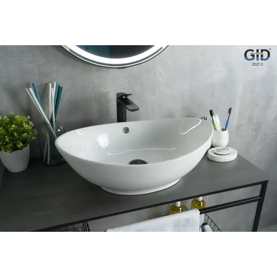 Накладная белая раковина для ванной Gid N9019