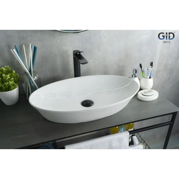 Накладная белая раковина для ванной Gid N9397