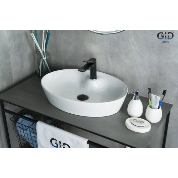 Накладная белая раковина для ванной Gid N9436