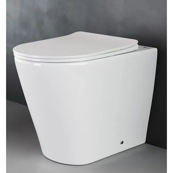 Приставной безободковый унитаз микролифт дюропласт Gid TRS-263