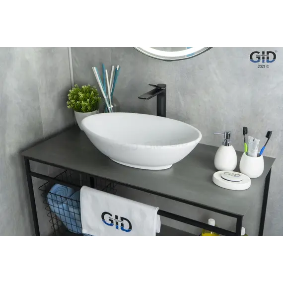 Накладная белая раковина для ванной Gid Wm9021