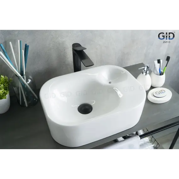 Накладная белая раковина для ванной Gid N9266