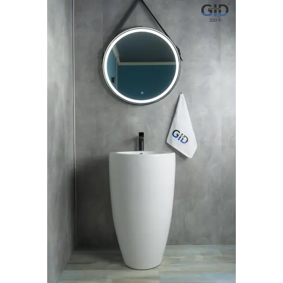 Напольная белая раковина для ванной Gid Nb133