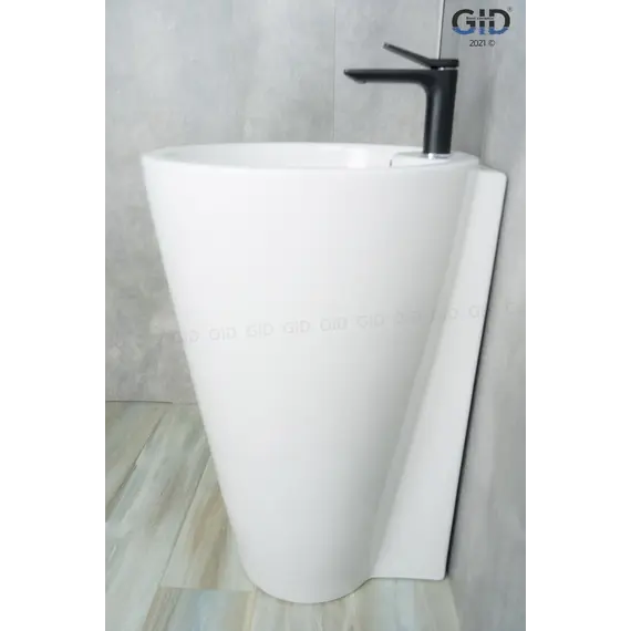 Напольная белая раковина для ванной Gid Nb136