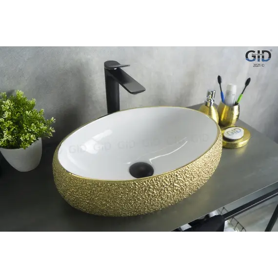 Накладная цветная раковина для ванной Gid Nc433