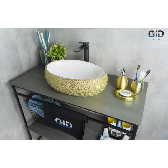 Накладная цветная раковина для ванной Gid Nc433