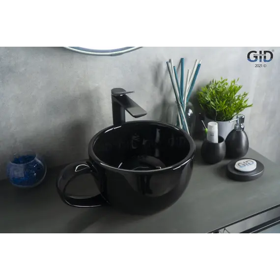 Накладная черная раковина для ванной Gid Nc9077