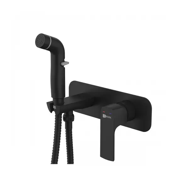 Смеситель Lemark Ursus LM7220BL с гигиеническим душем, встраиваемый