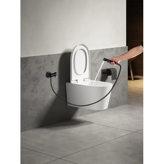 Смеситель Lemark Solo LM7166BL с гигиеническим душем, встраиваемый