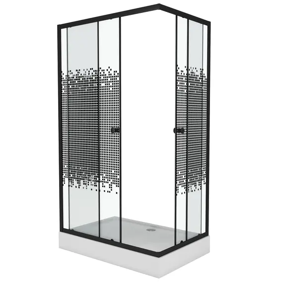Душ. уголок NG-012-14Q (120х80х195) низкий поддон