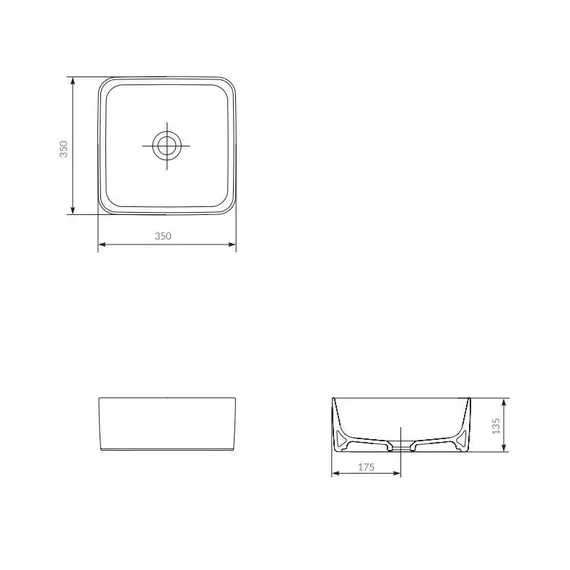 Тумба подвесная со столешницей МДФ Style Line Атлантика бетон темный