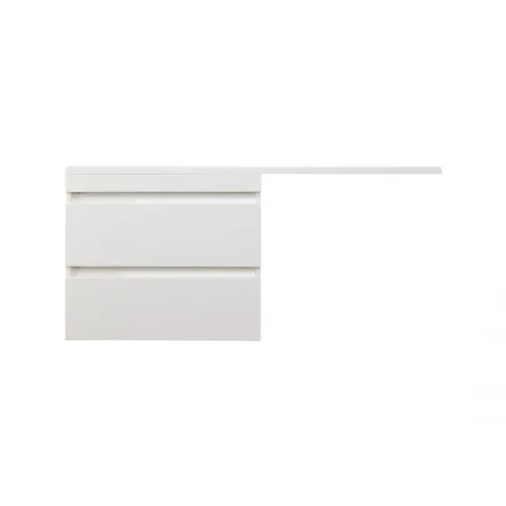 Тумба подвесная Style Line с раковиной  Даллас Люкс белая, PLUS