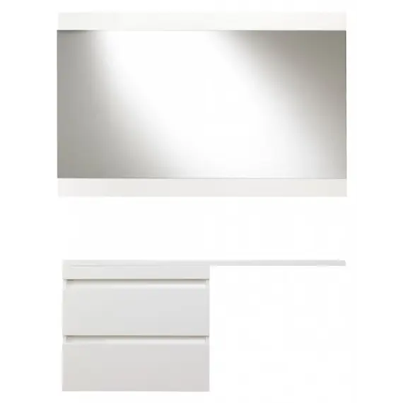 Тумба подвесная Style Line с раковиной  Даллас Люкс белая, PLUS