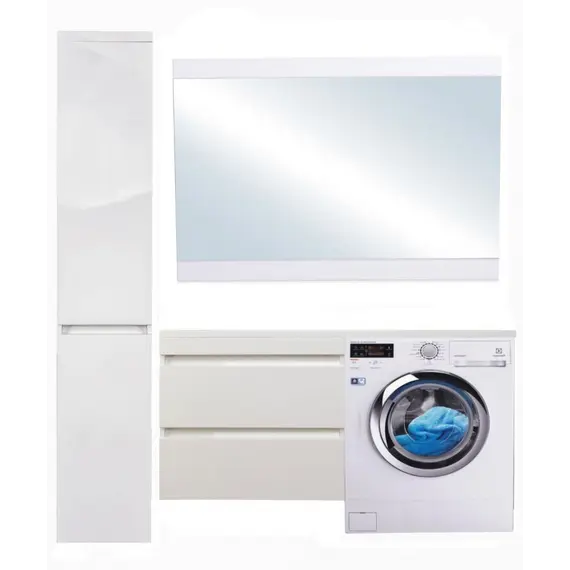 Тумба подвесная Style Line с раковиной  Даллас Люкс белая, PLUS