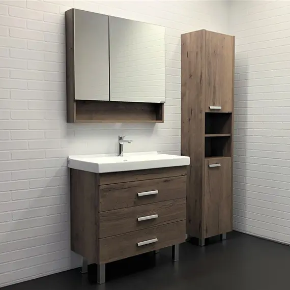 Тумба-умывальник напольная Comforty  Никосия дуб темный