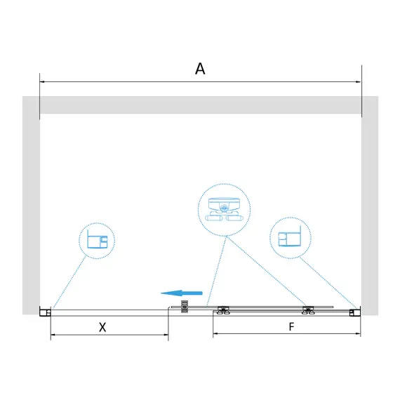 Душевая дверь RGW PA-14B