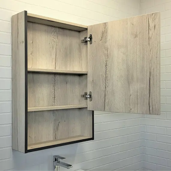 COMFORTY. Зеркало-шкаф "Вена-45/55/70" дуб дымчатый