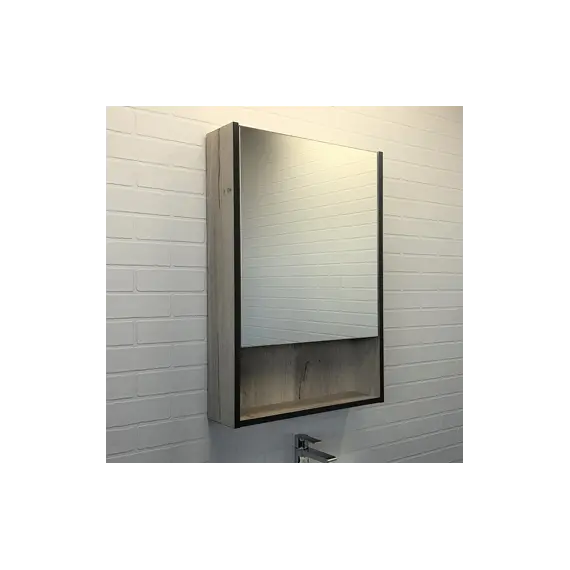 COMFORTY. Зеркало-шкаф "Вена-45/55/70" дуб дымчатый