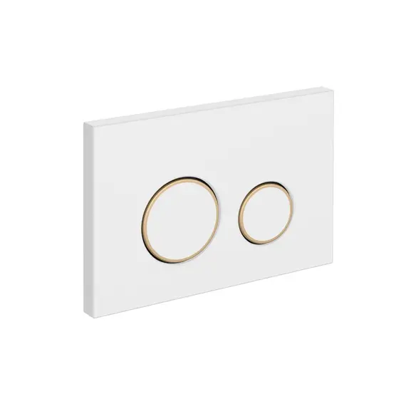 Кнопка смыва Cersanit TWINS для LINK PRO/VECTOR/LINK/HI-TEC пластик белый матовый с рамкой