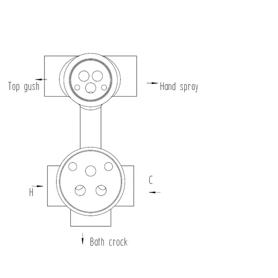 Bronze De Luxe Windsor Комплект для душа встраиваемый лейка с потолка без излива