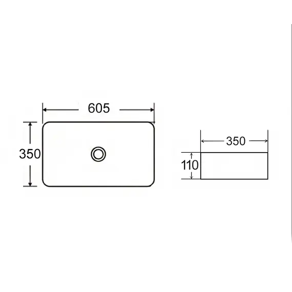 Накладная раковина Bronze De Luxe  Терраццо
