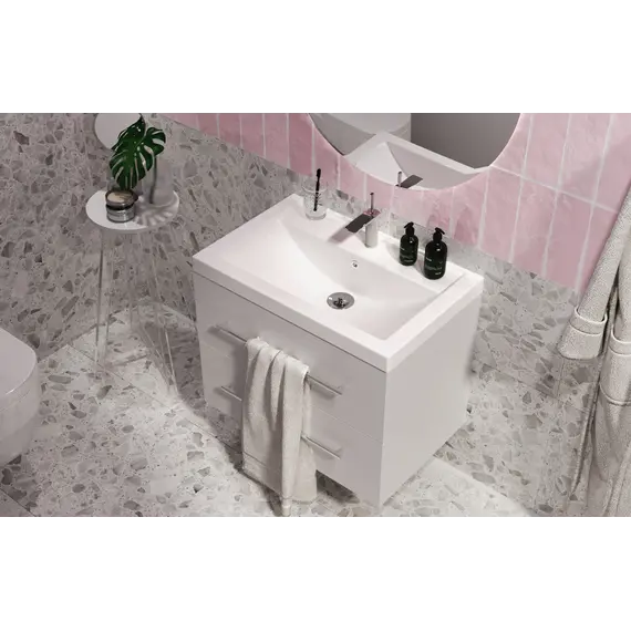 Раковина 1Marka Comfort 70 Polytitan